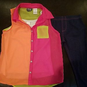 Pogo Club 2-piece halter top with tank & jeggings